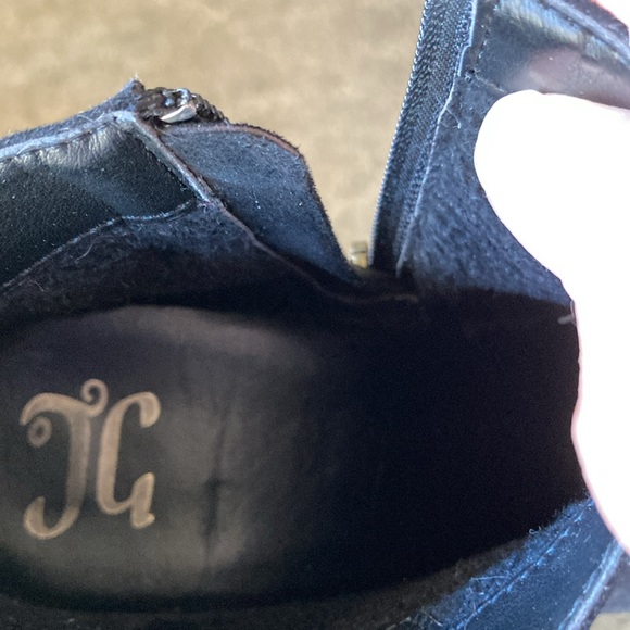 Black Ankle Boots Sz 10 - Picture 5 of 6